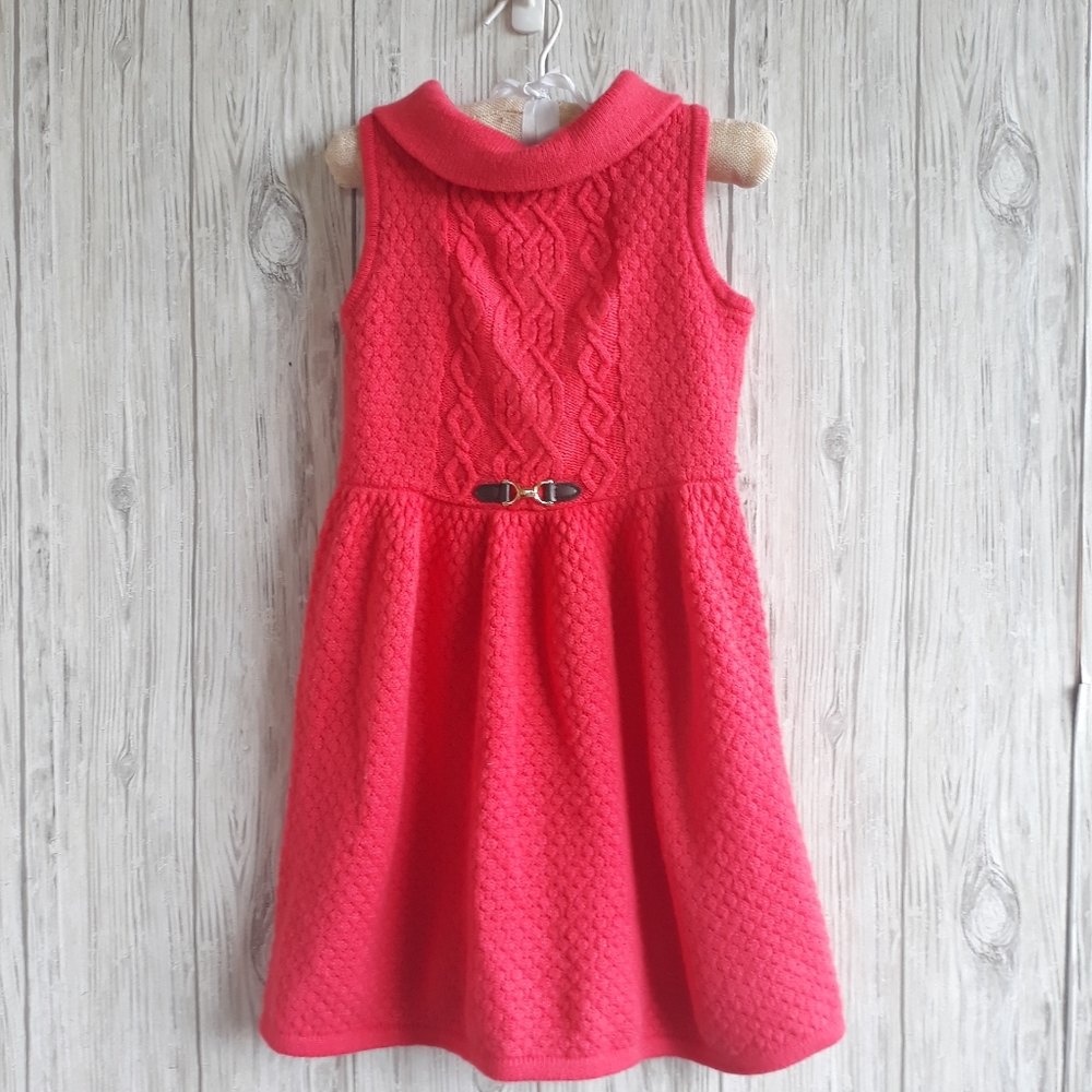 Janie and Jack Carriage House Knit Sweater Dress 6